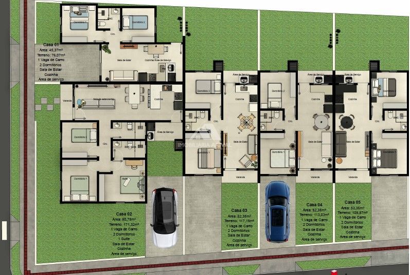 Casa, 2 quartos, 45 m² - Foto 2