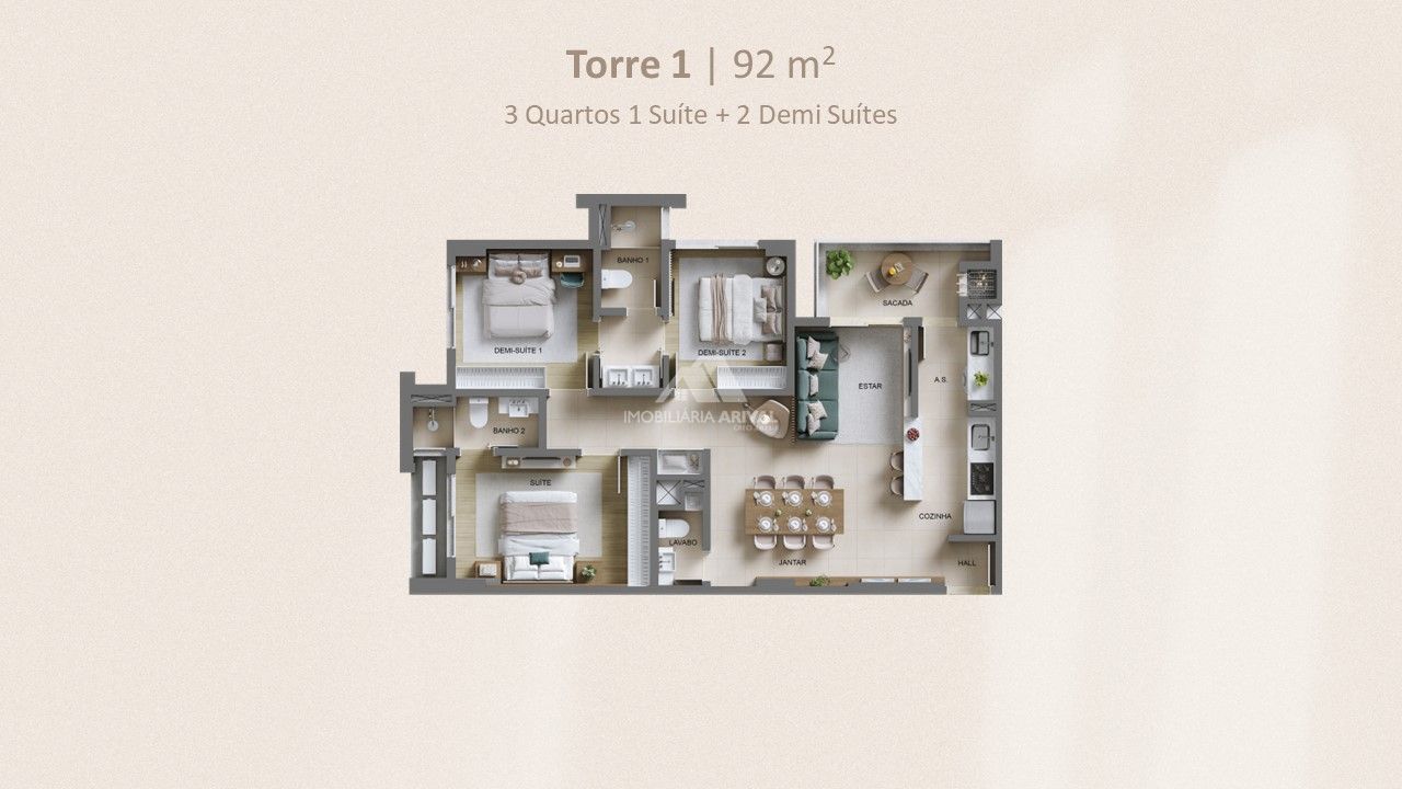 Apartamento de 2 quartos, 74m² no bairro Bom Pastor, em Chapecó | Eu Corretor