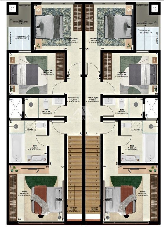 Sobrado de 3 quartos, 125m² no bairro Passo dos Fortes, em Chapecó | Eu Corretor