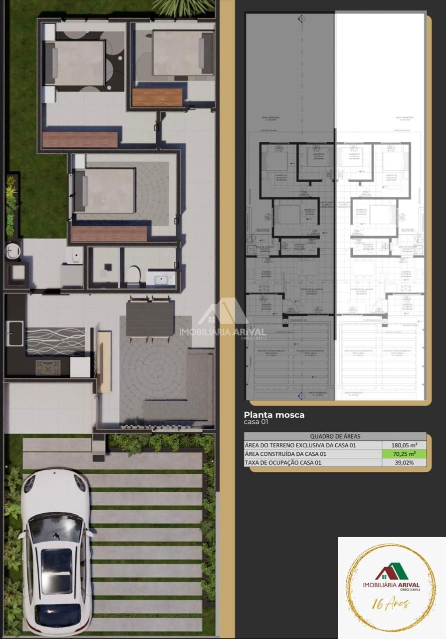 Casa de 3 quartos, 70m² no bairro Vederti, em Chapecó | Eu Corretor