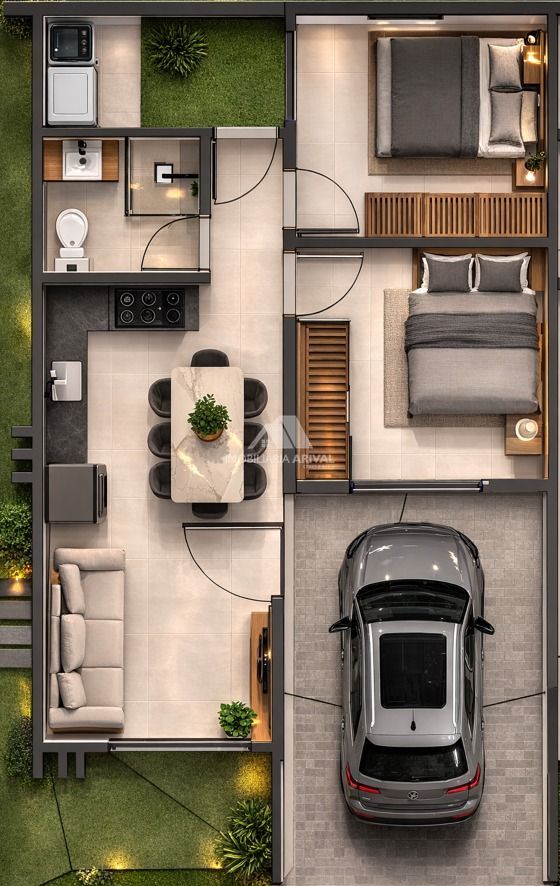 Casa, 2 quartos, 54 m² - Foto 8