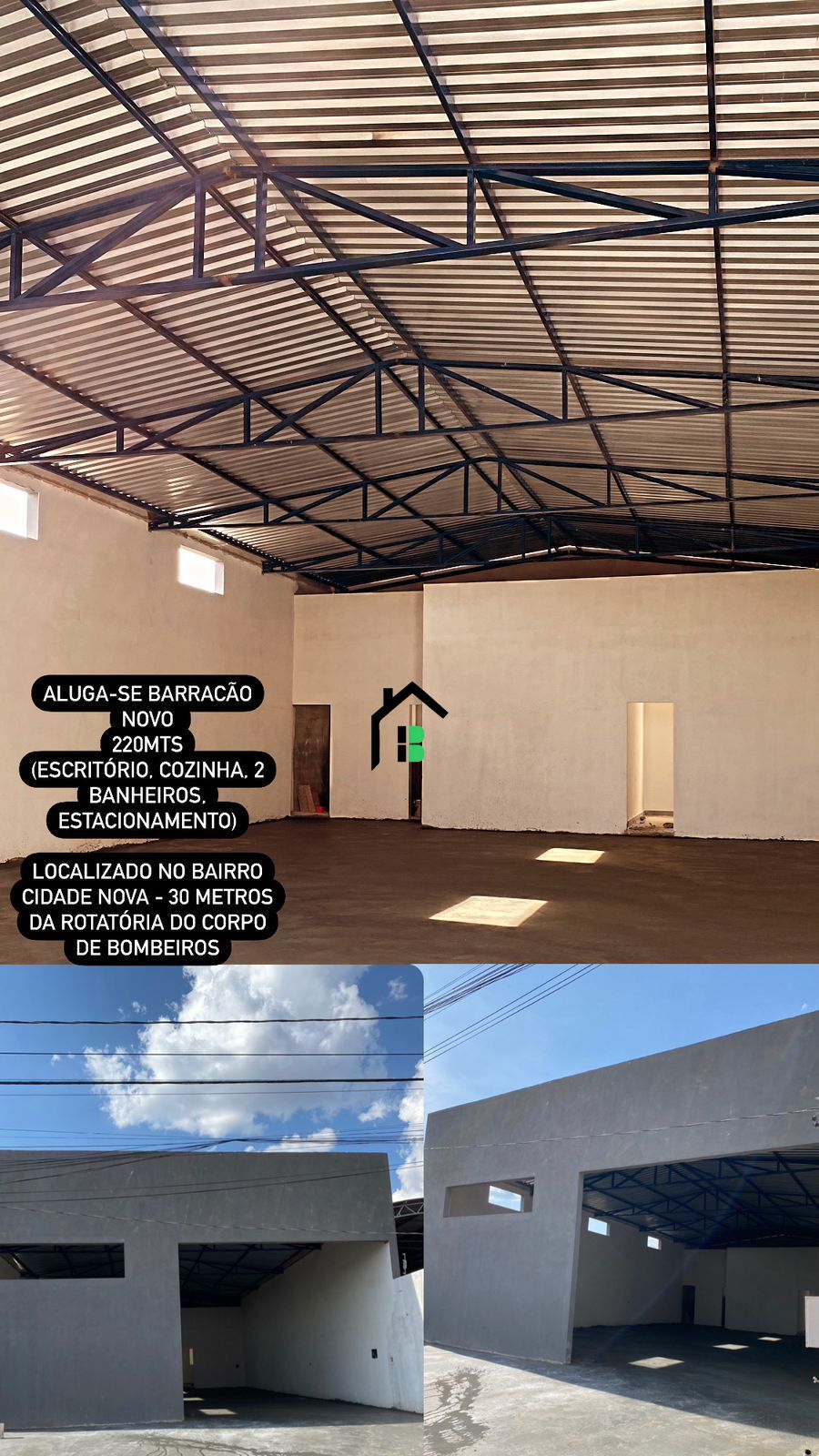 Depósito-Galpão, 220 m² - Foto 2