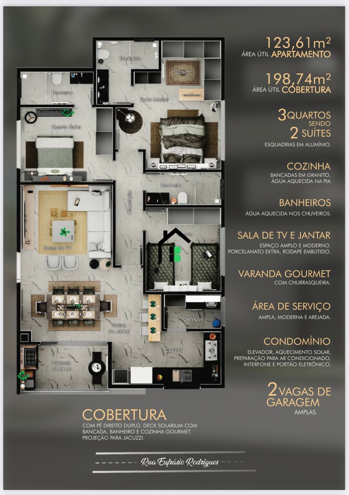 Apartamento de 3 quartos, 123m² no bairro Centro, em Patos de Minas | Eu Corretor