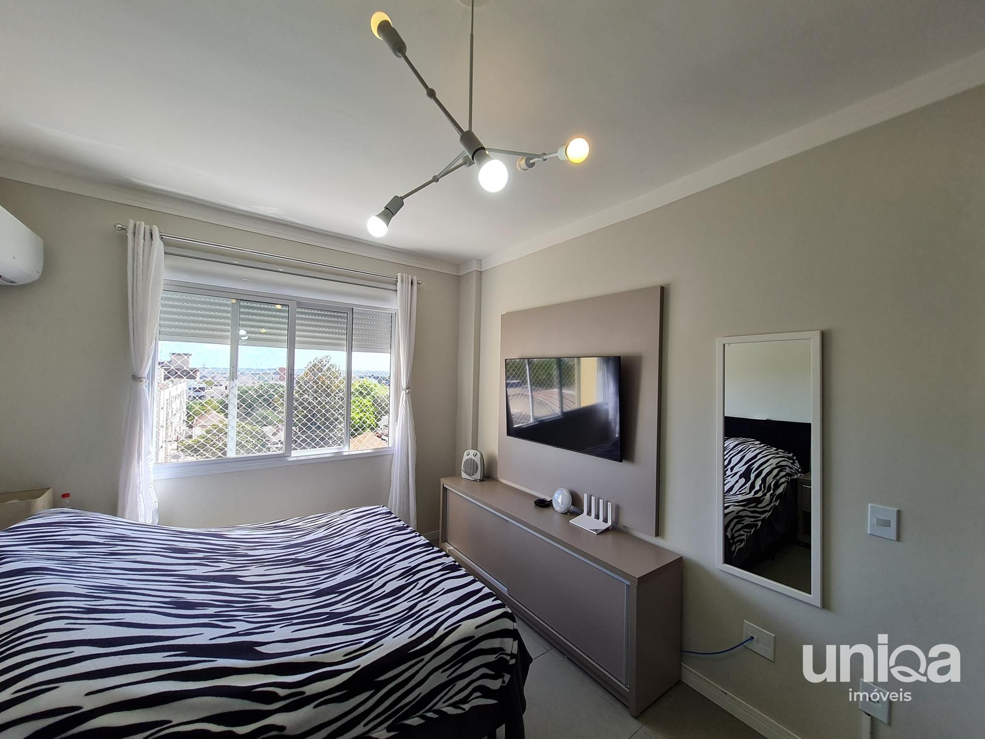 Apartamento de 02 dormitório Mobiliado no ed Torre de Vicenza em Santa Maria