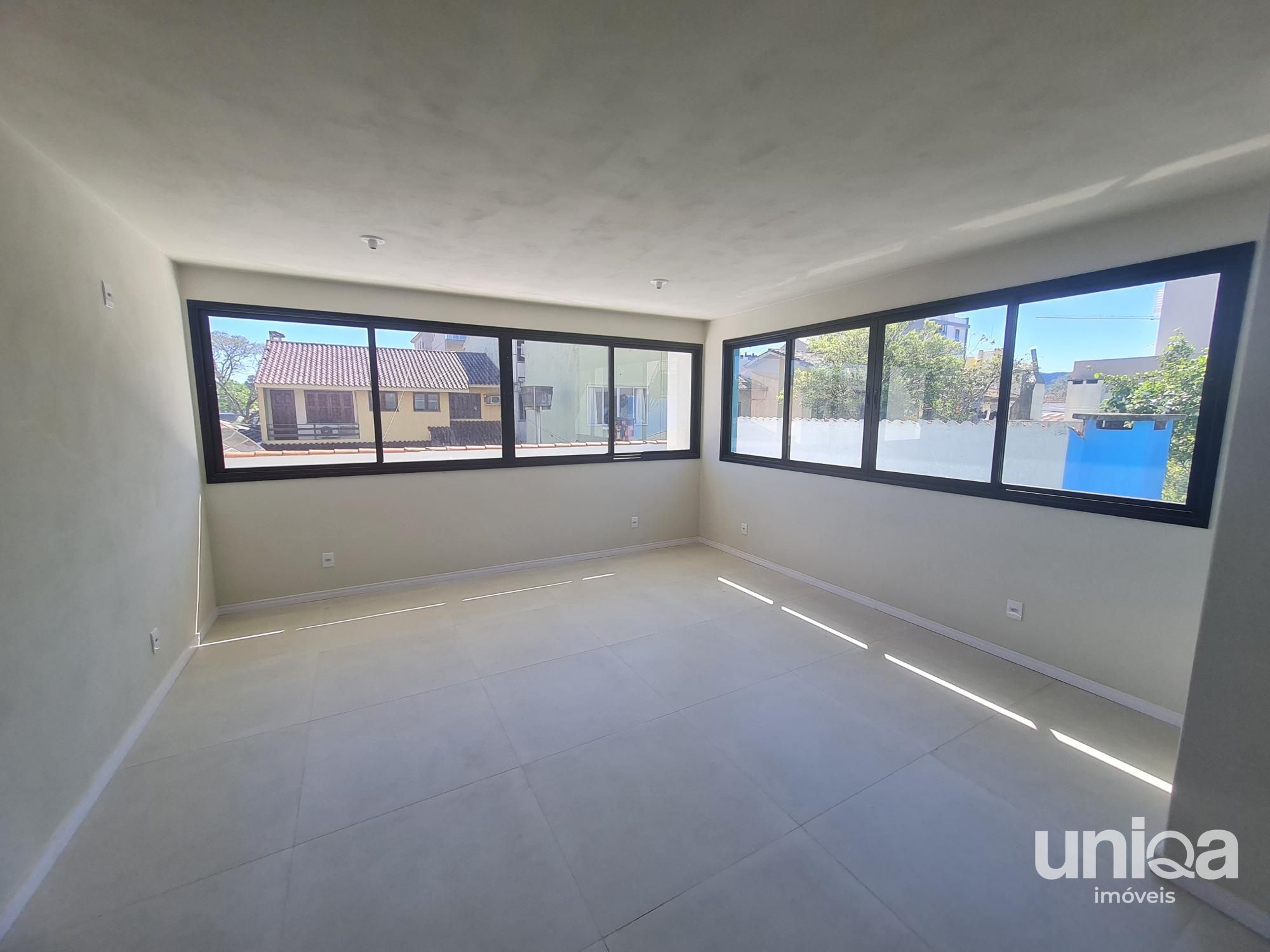 Alugo Sala comercial nova com 35m2 em camobi no ed Belvedere