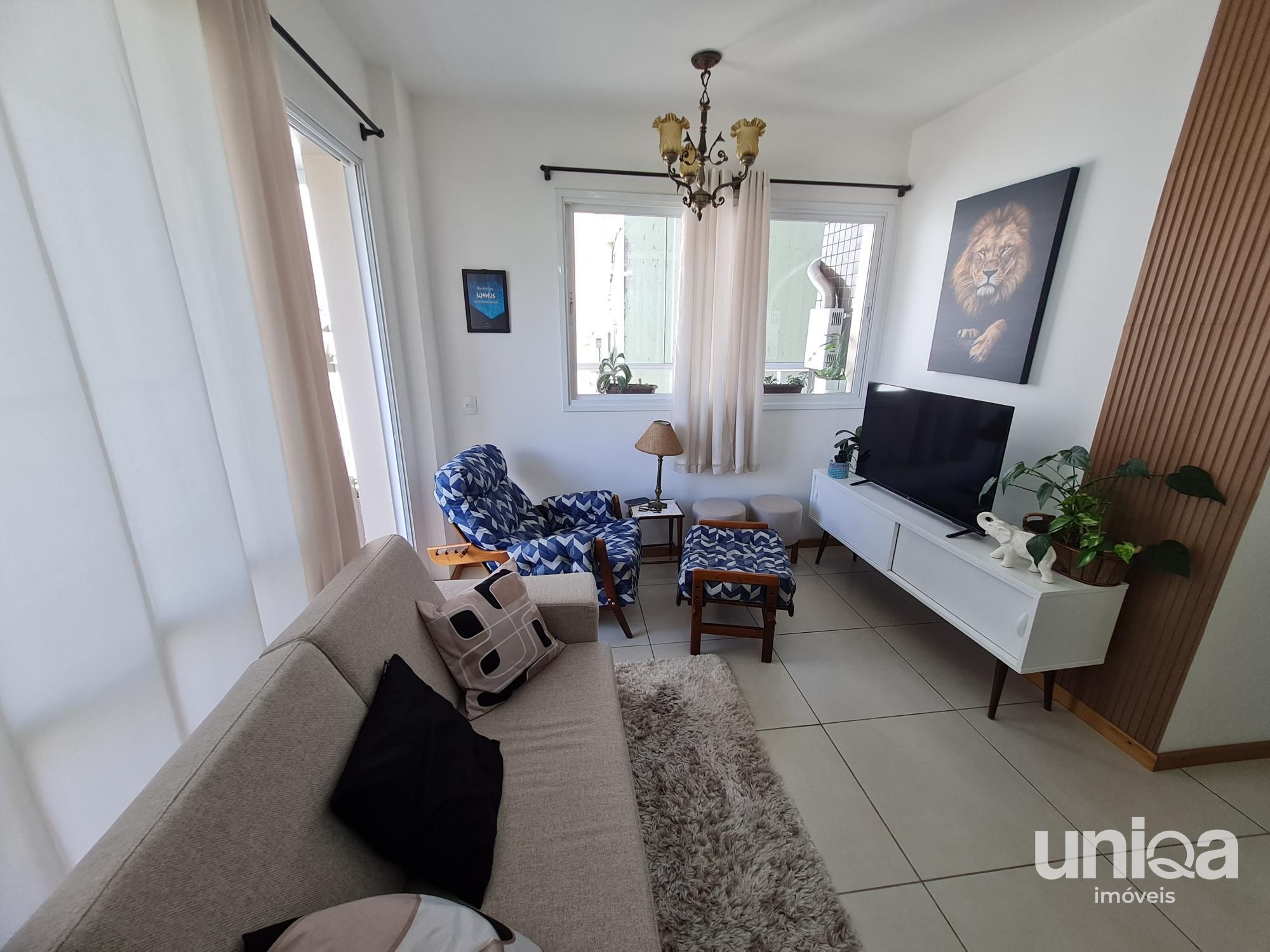 Apto 02 Dormitórios mobiliado para venda em Santa Maria com Garagem no ed Gabro