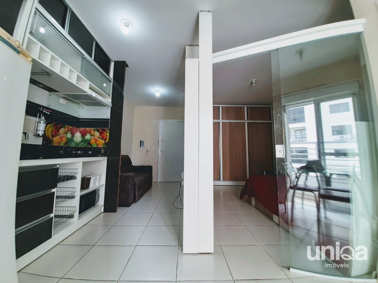 Apto mobiliado para venda de 01 dormitório em Santa Maria no Residencial Viena