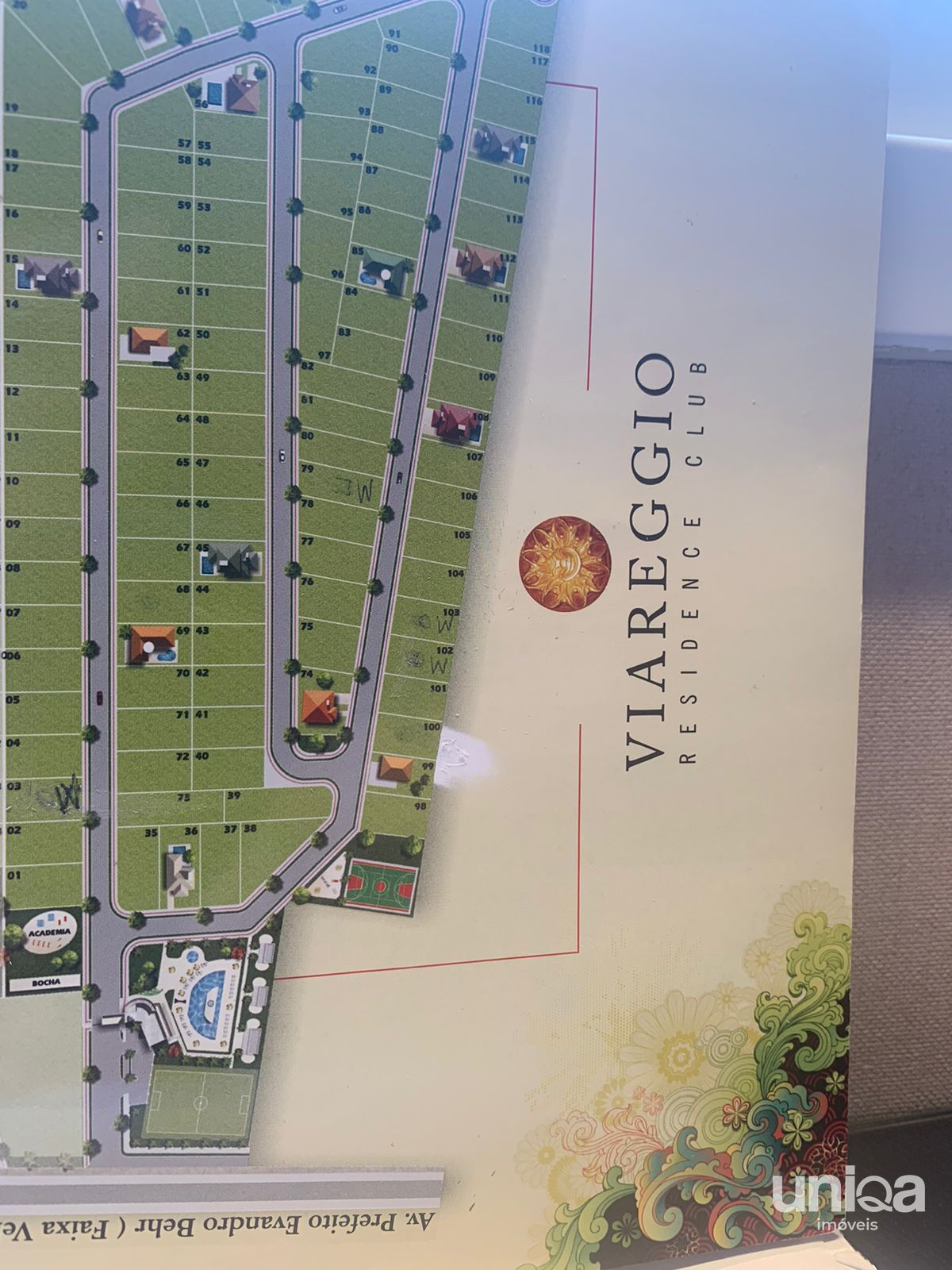 Terreno 405m2 - 15x 27 para venda condomínio fechado Viareggio em camobi