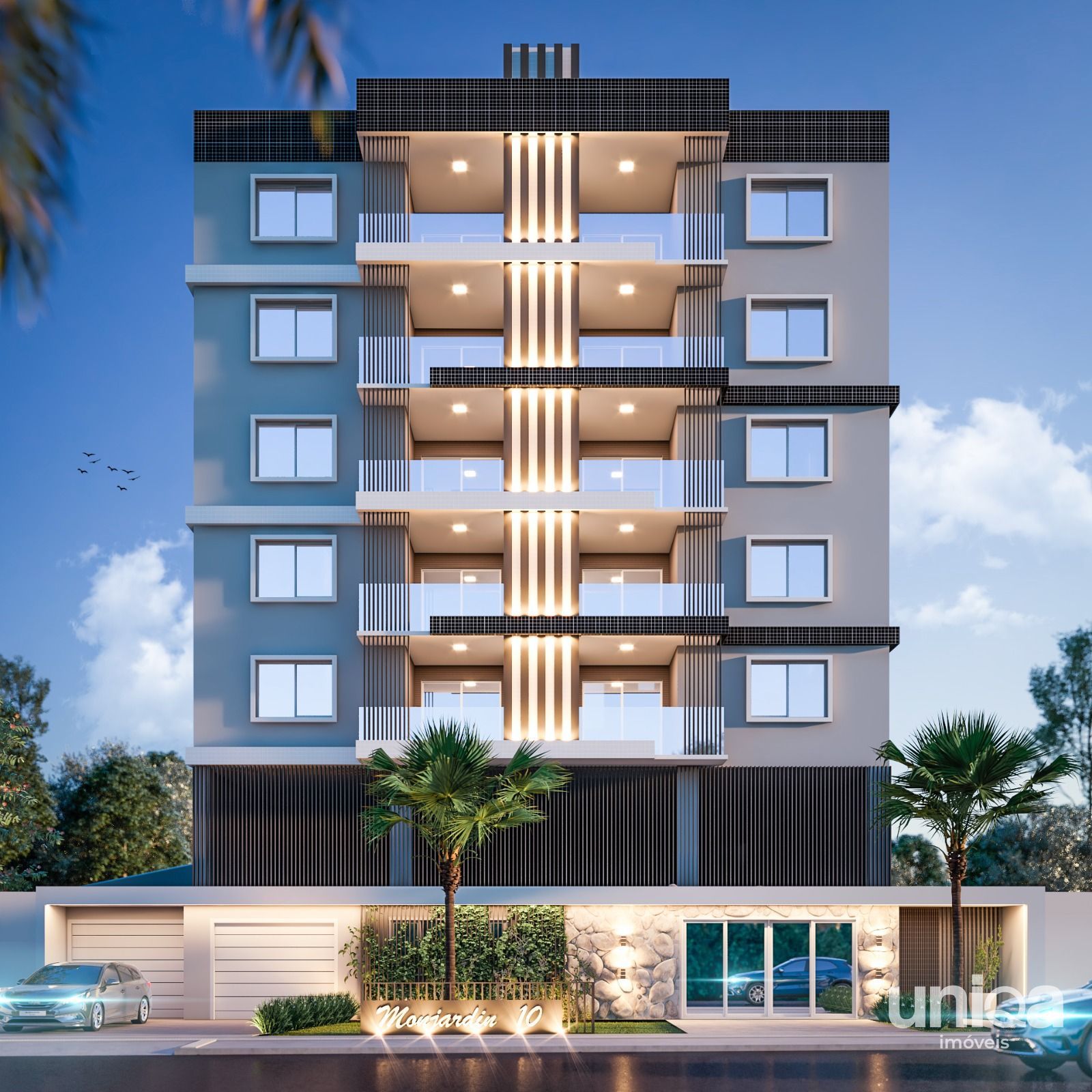 Apartamento amplo Alto Padrão em construção próximo a UFSM ed Monjardin