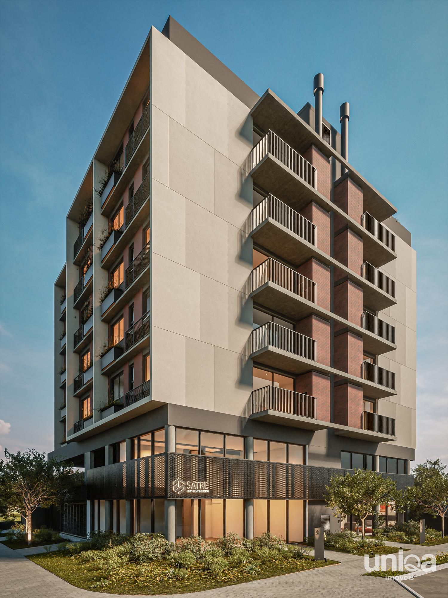 Apartamento 01 dormitório em construção perto da UFSM ed Vibe Urban Living