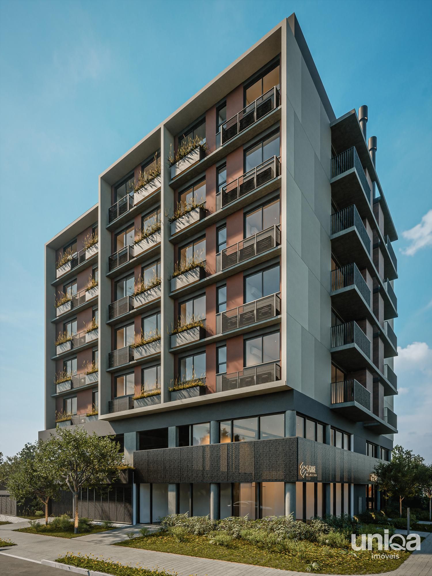 Apartamento 01 dormitório em construção perto da UFSM ed Vibe Urban Living