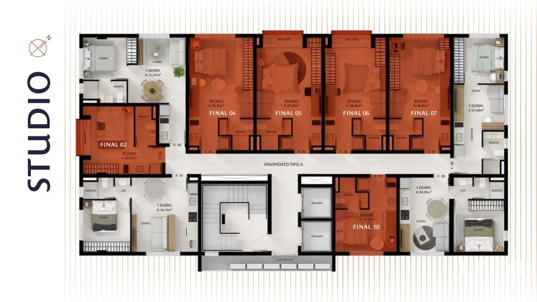 Apartamento 02 dormitórios com garagem no ed Verso bairro Dores