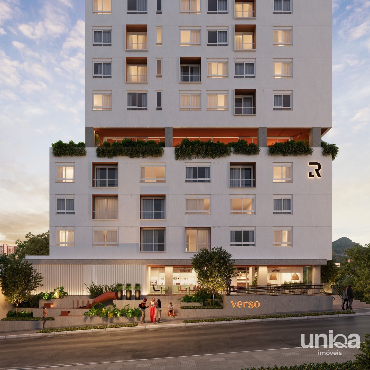 Apartamento 01 dormitório para venda no ed Verso bairro Dores - Entrega abril/28