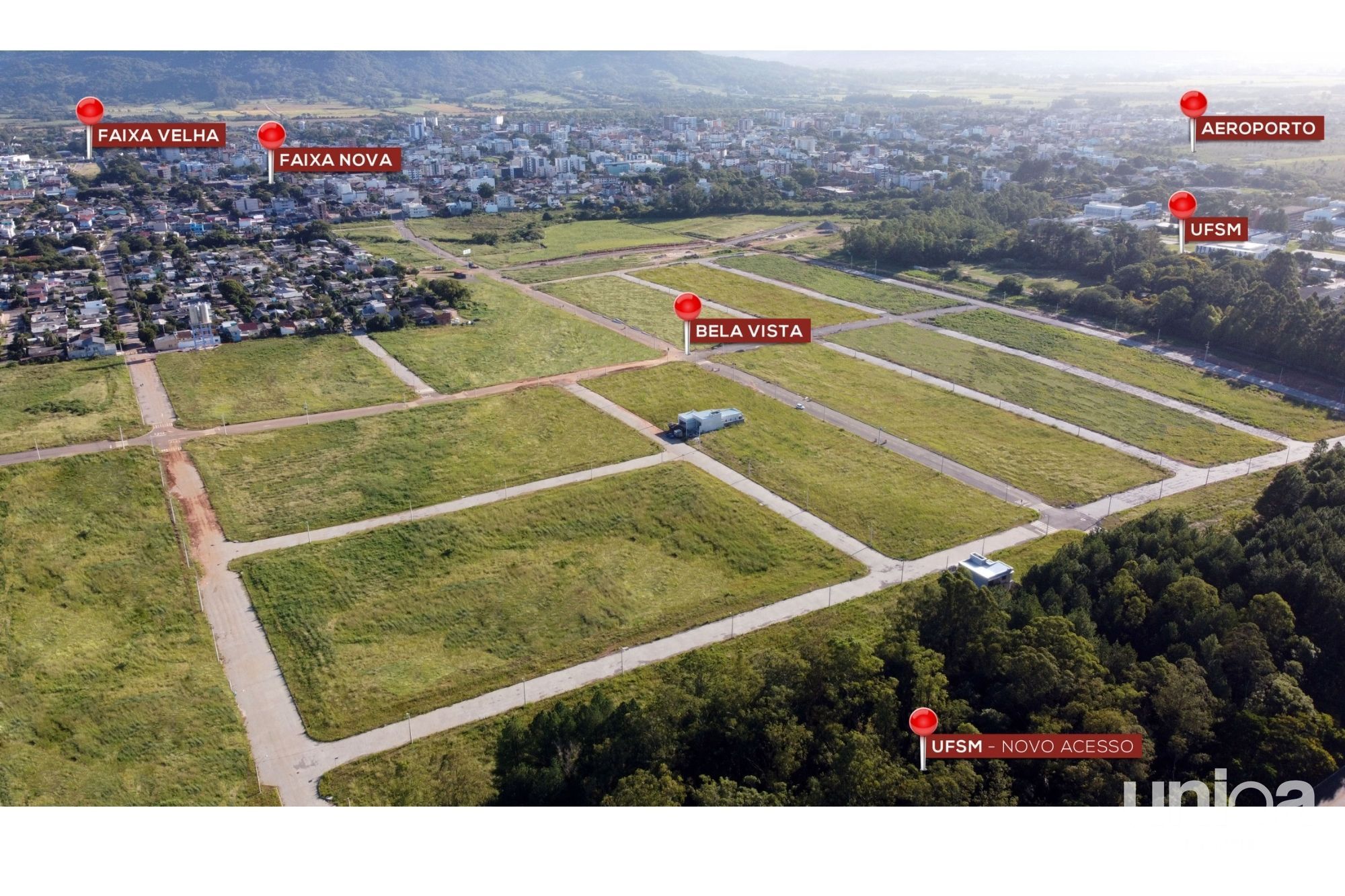 Terreno para venda no loteamento Bela Vista Parque ao lado da UFSM em Santa Mar