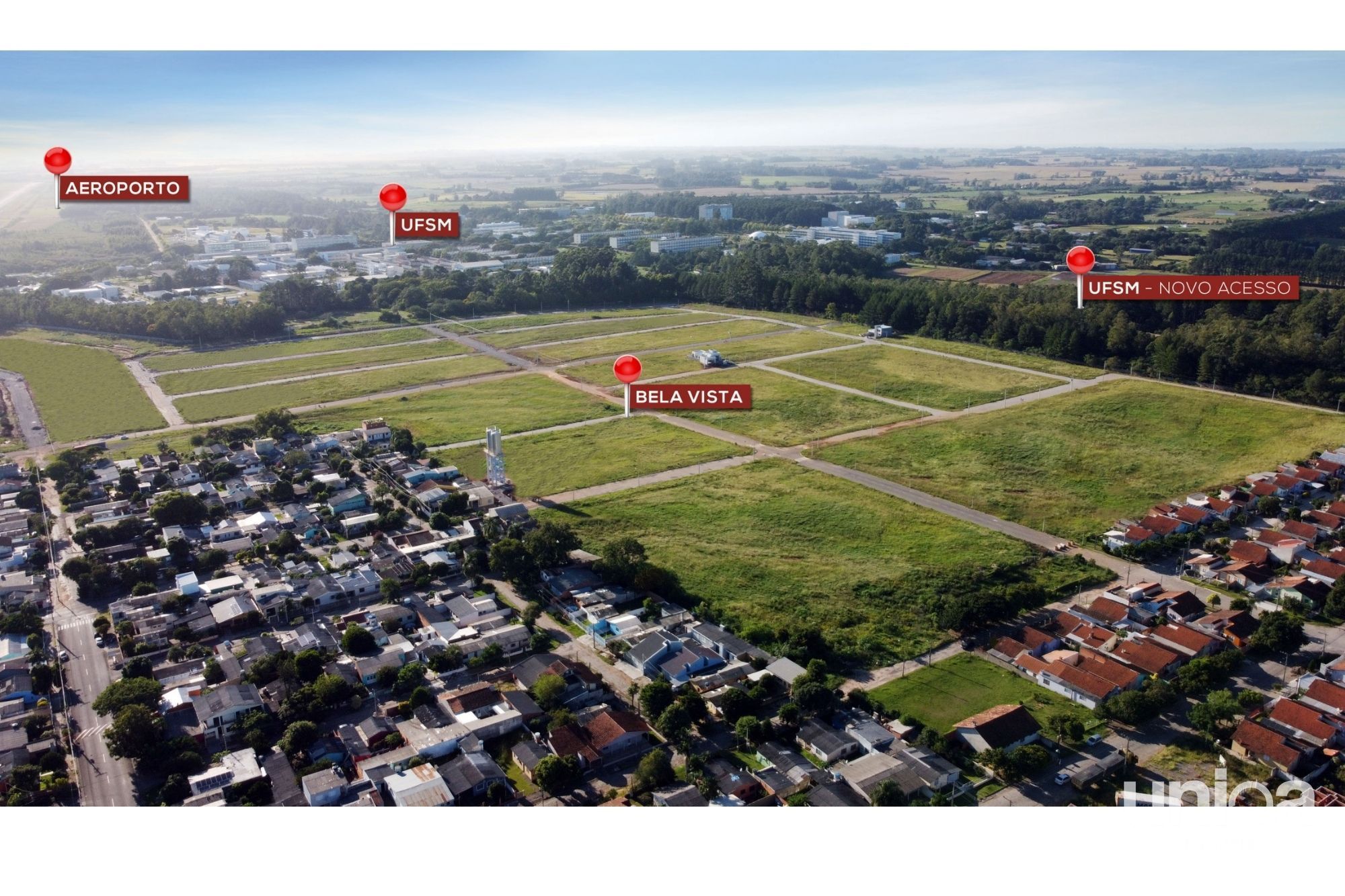 Terreno para venda no loteamento Bela Vista Parque ao lado da UFSM em Santa Mar