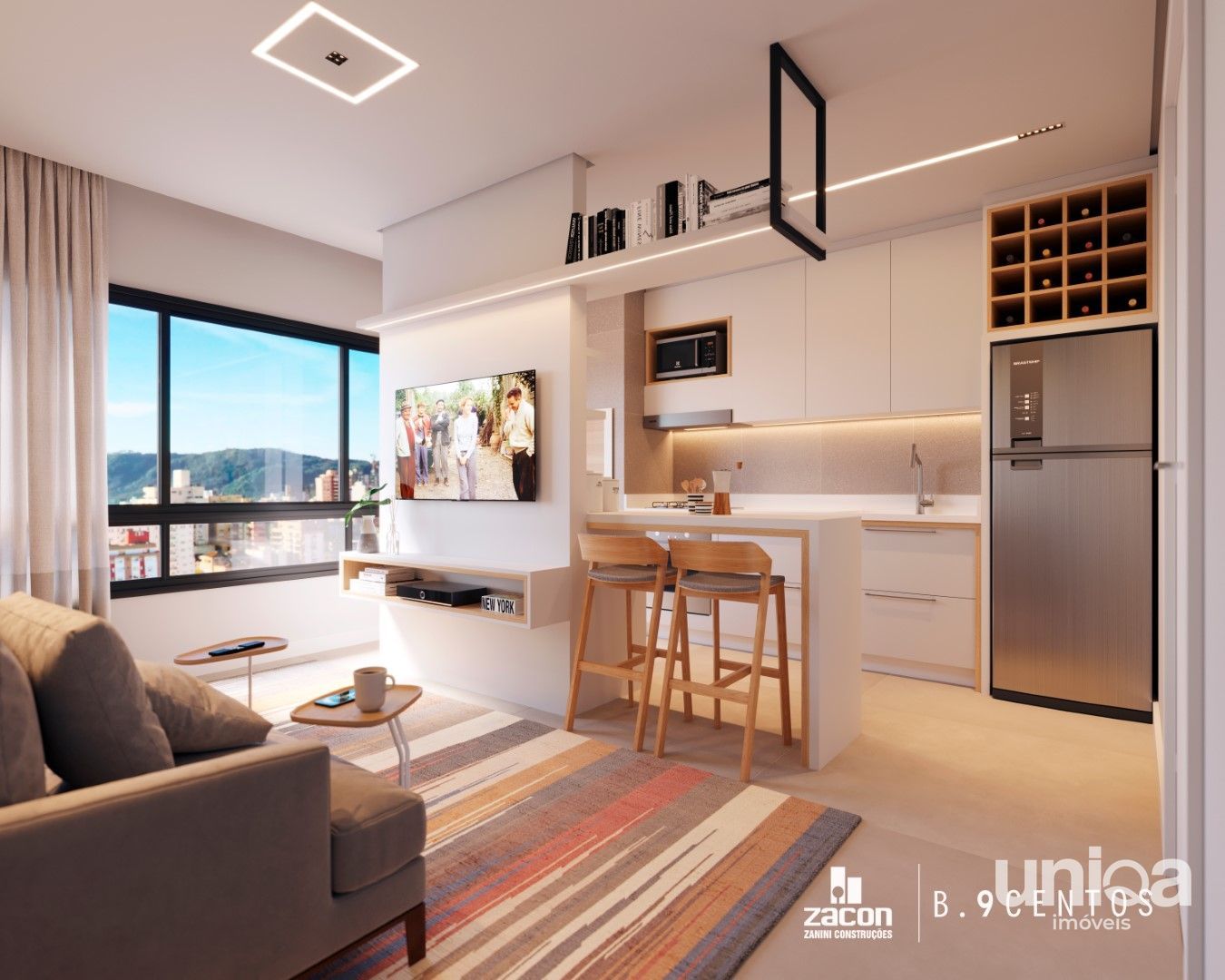 Apartamento dois dormitórios a venda no centro de Santa Maria ed B9centos