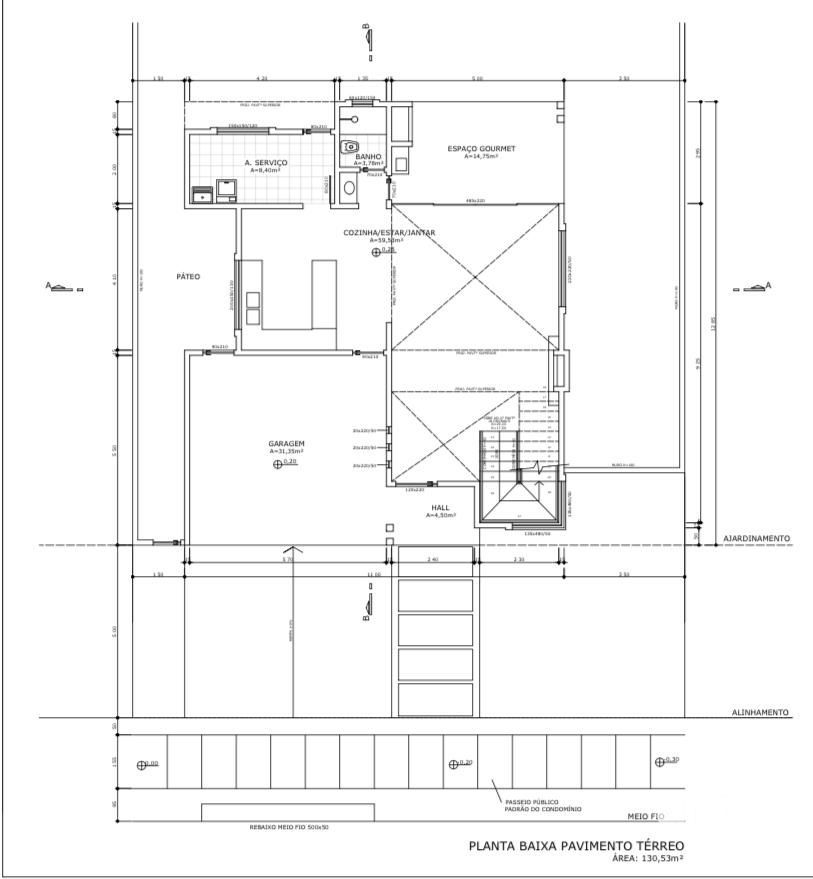 Casa Alto Padrão com 282m2 para venda no Condomínio Fechado Real Park Santa Mari