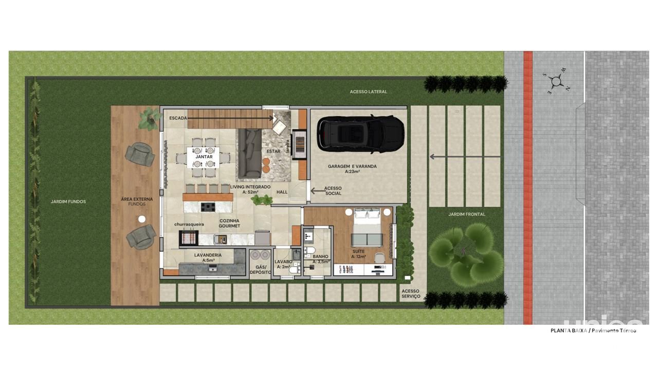 Casa em construção com entrega para Dezembro/26 no Casa Viva em Santa Maria