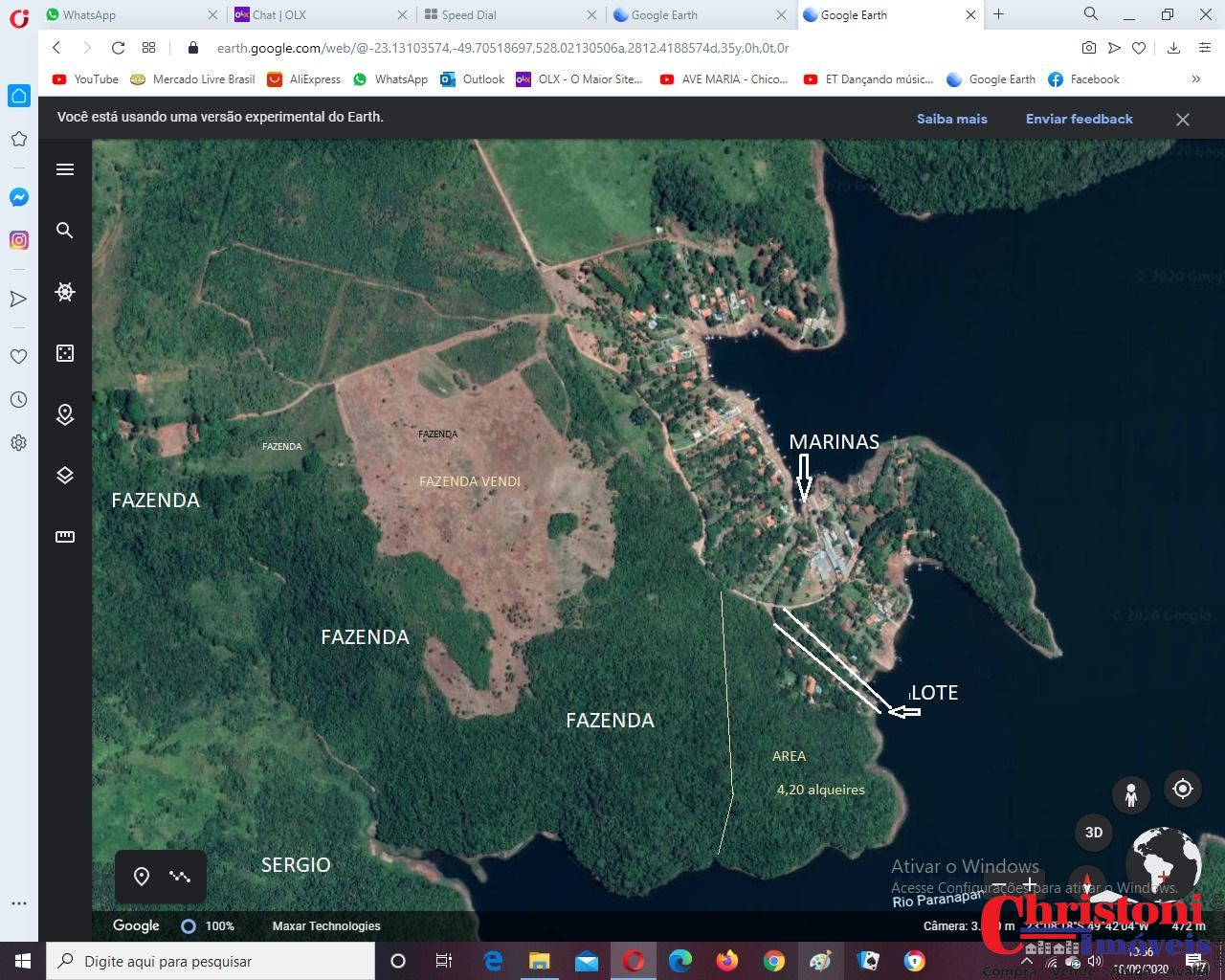 Lote/Terreno de 1500m² no bairro Zona Rural, em Chavantes | Eu Corretor