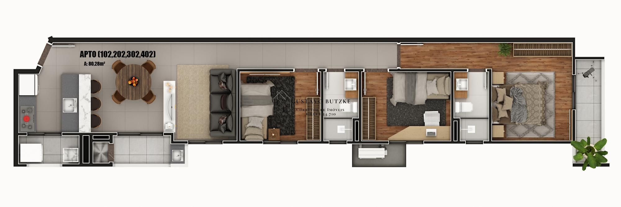 Apartamento à venda com 2 quartos, 106m² - Foto 16