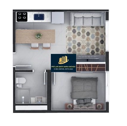 Apartamento, 1 quarto, 33 m² - Foto 2