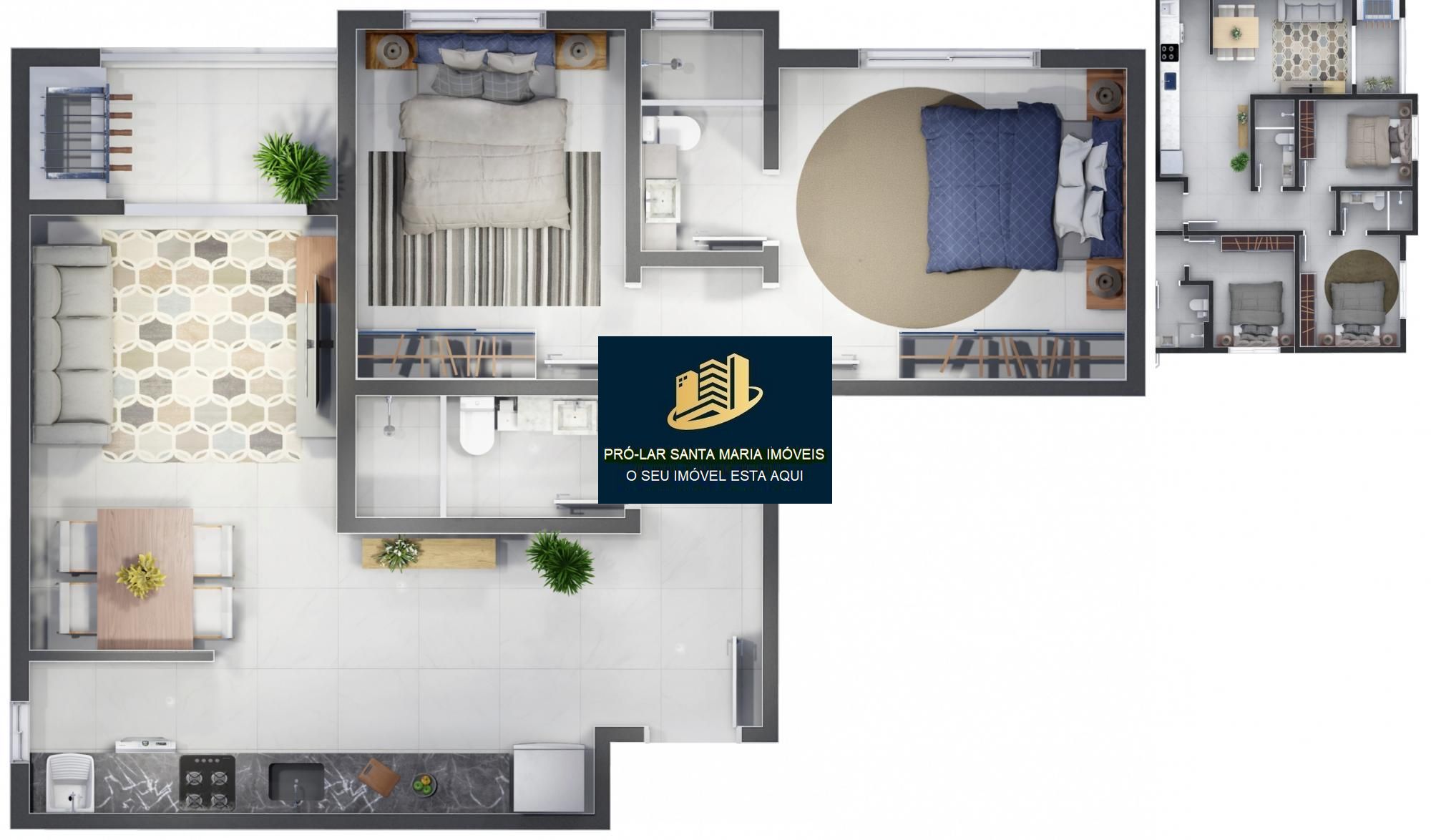 Apartamento, 2 quartos, 71 m² - Foto 2