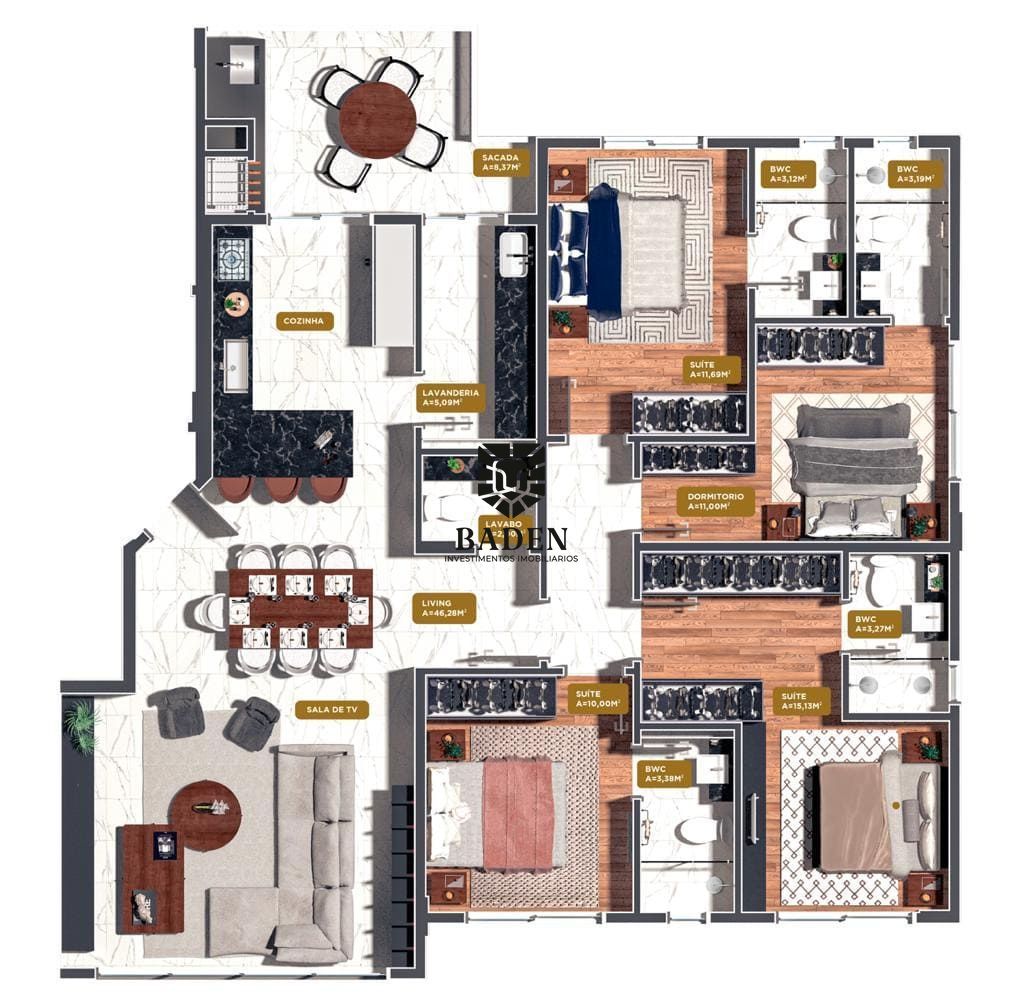 Apartamento à venda com 3 quartos, 146m² - Foto 16