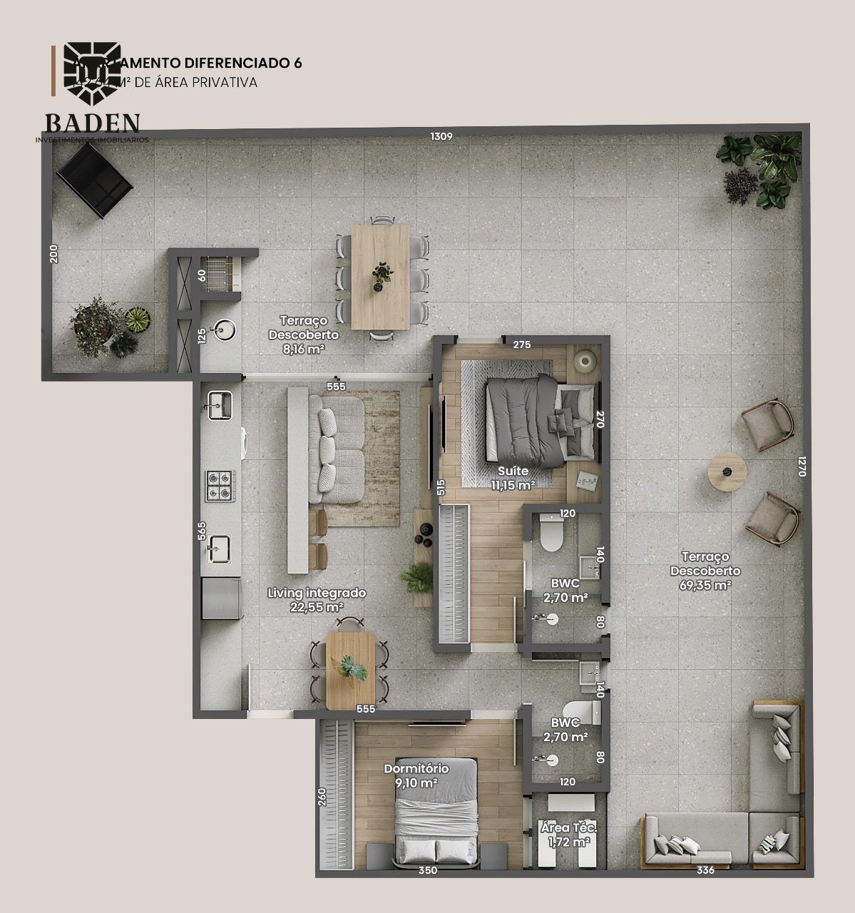 Apartamento à venda com 2 quartos, 70m² - Foto 19