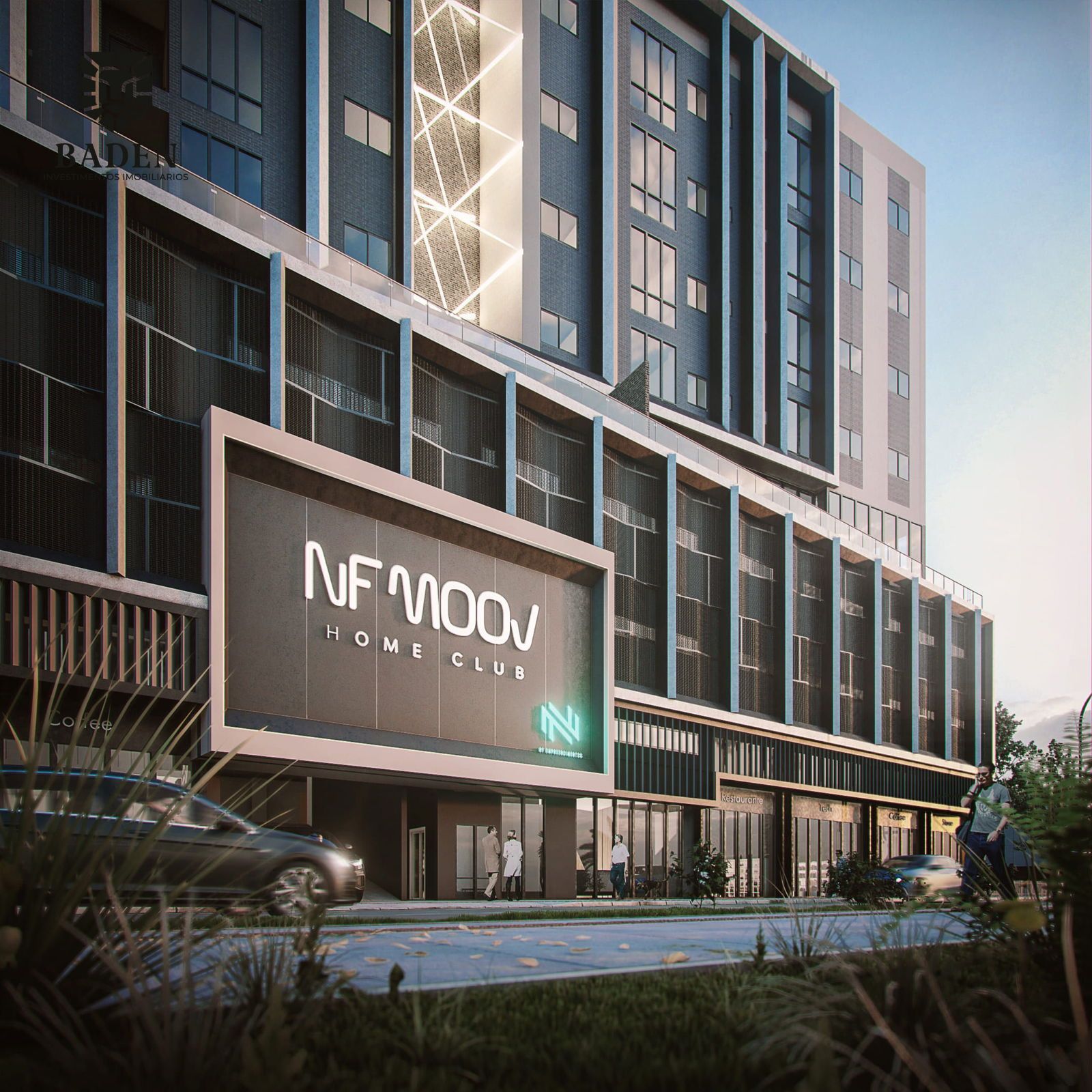 Apartamento novo no edifício Moov Home Club em Balneário Camboriú