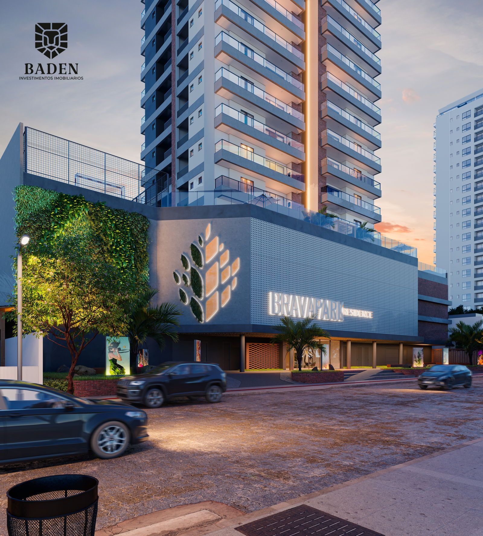 Apartamento 2 suítes no Edifício Brava Park, na Praia Brava de Itajaí