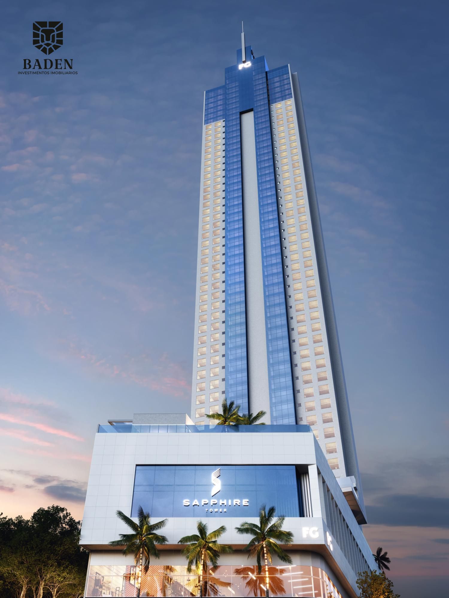 Apartamento com 4 suítes no Sapphire Tower, em Balneário Camboriú