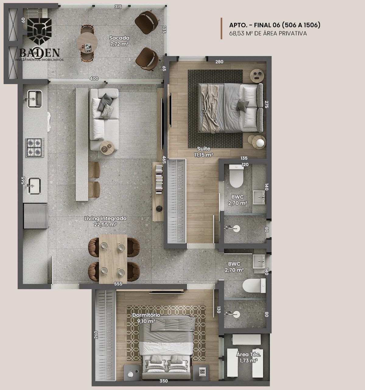 Apartamento à venda com 2 quartos, 70m² - Foto 18