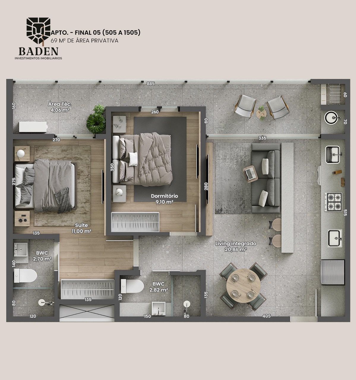 Apartamento à venda com 2 quartos, 70m² - Foto 16