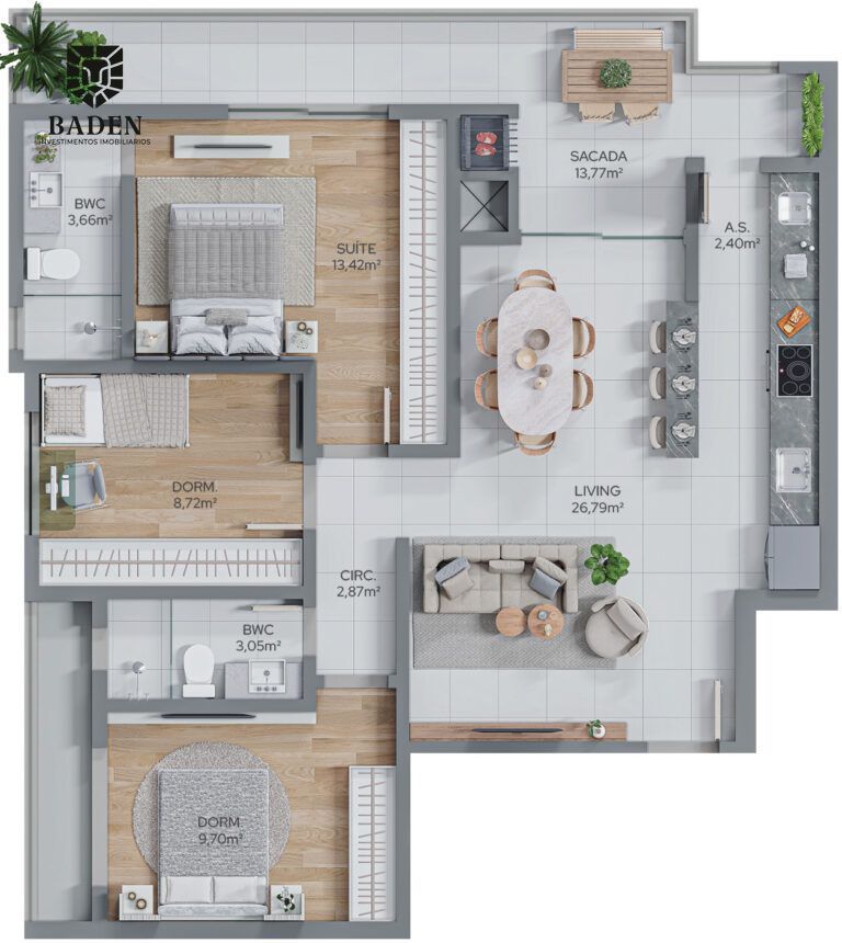 Apartamento à venda com 2 quartos, 120m² - Foto 17