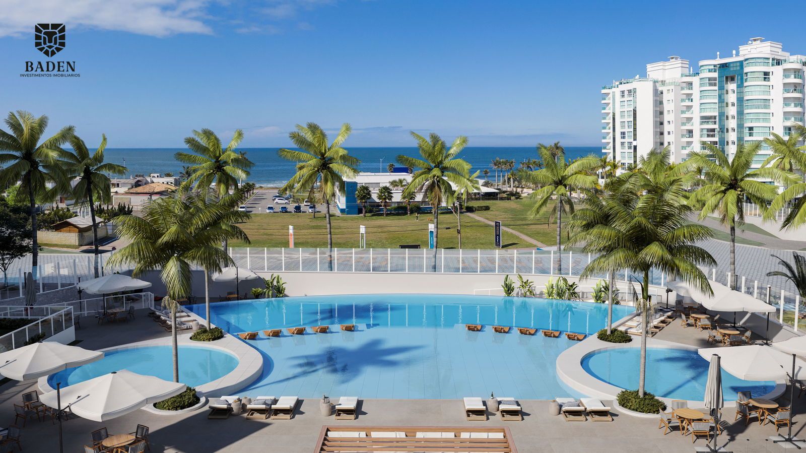 Apartamento de frente com 3 suítes no Brava Beach Figueira, na Praia Brava