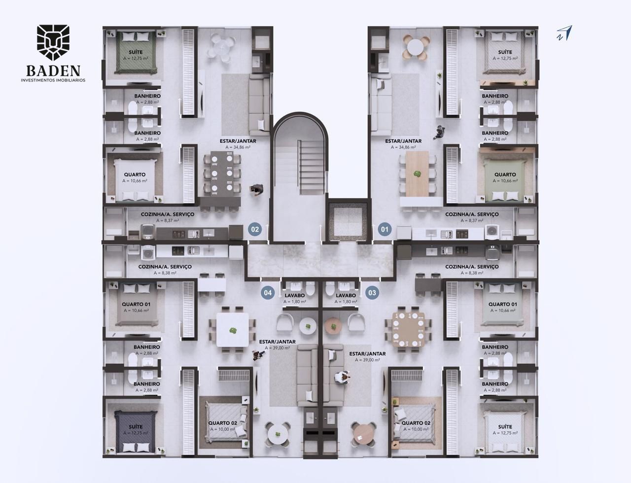 Apartamento, 2 quartos, 79 m² - Foto 13