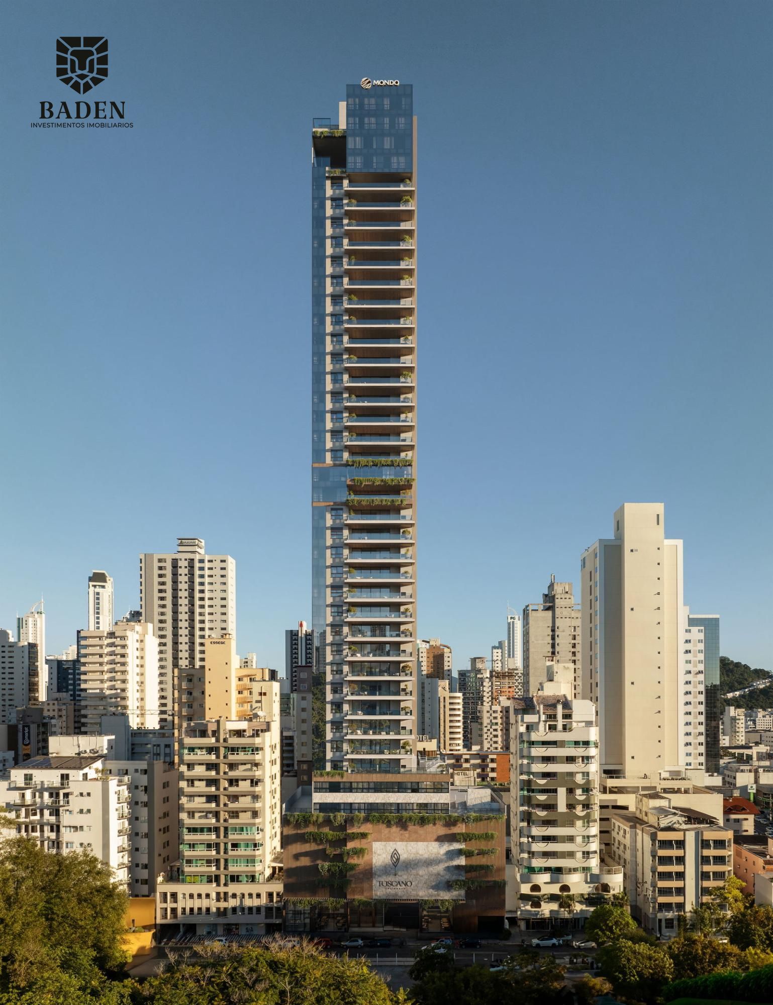 Apartamento de luxo no edifício em construção Toscano Residenze em Balneário Camboriú