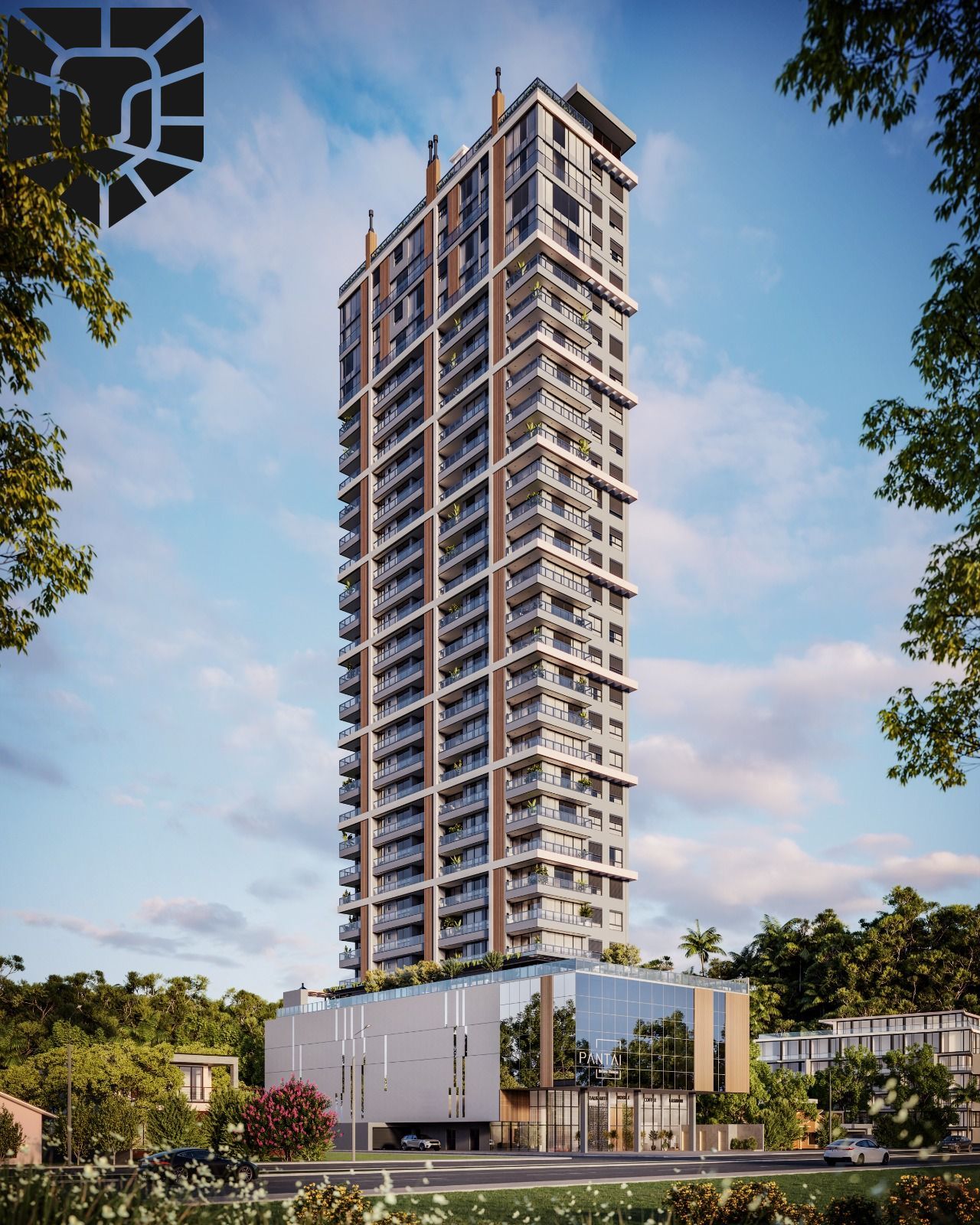 Apartamento 2 suítes com vista mar no Edifício Pantai, Praia Brava, Itajaí-SC