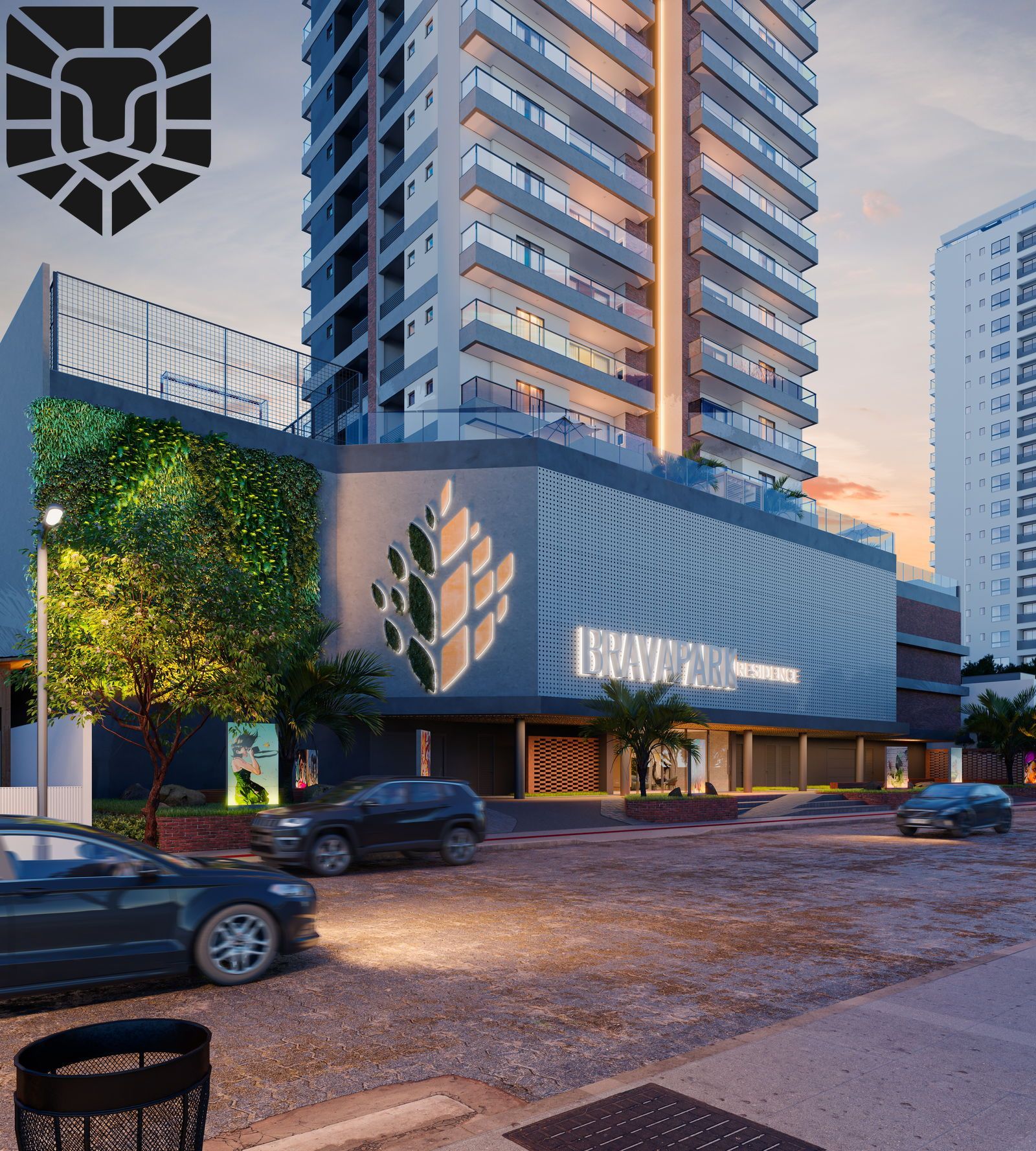 Apartamento 2 suítes no Edifício Brava Park, na Praia Brava de Itajaí