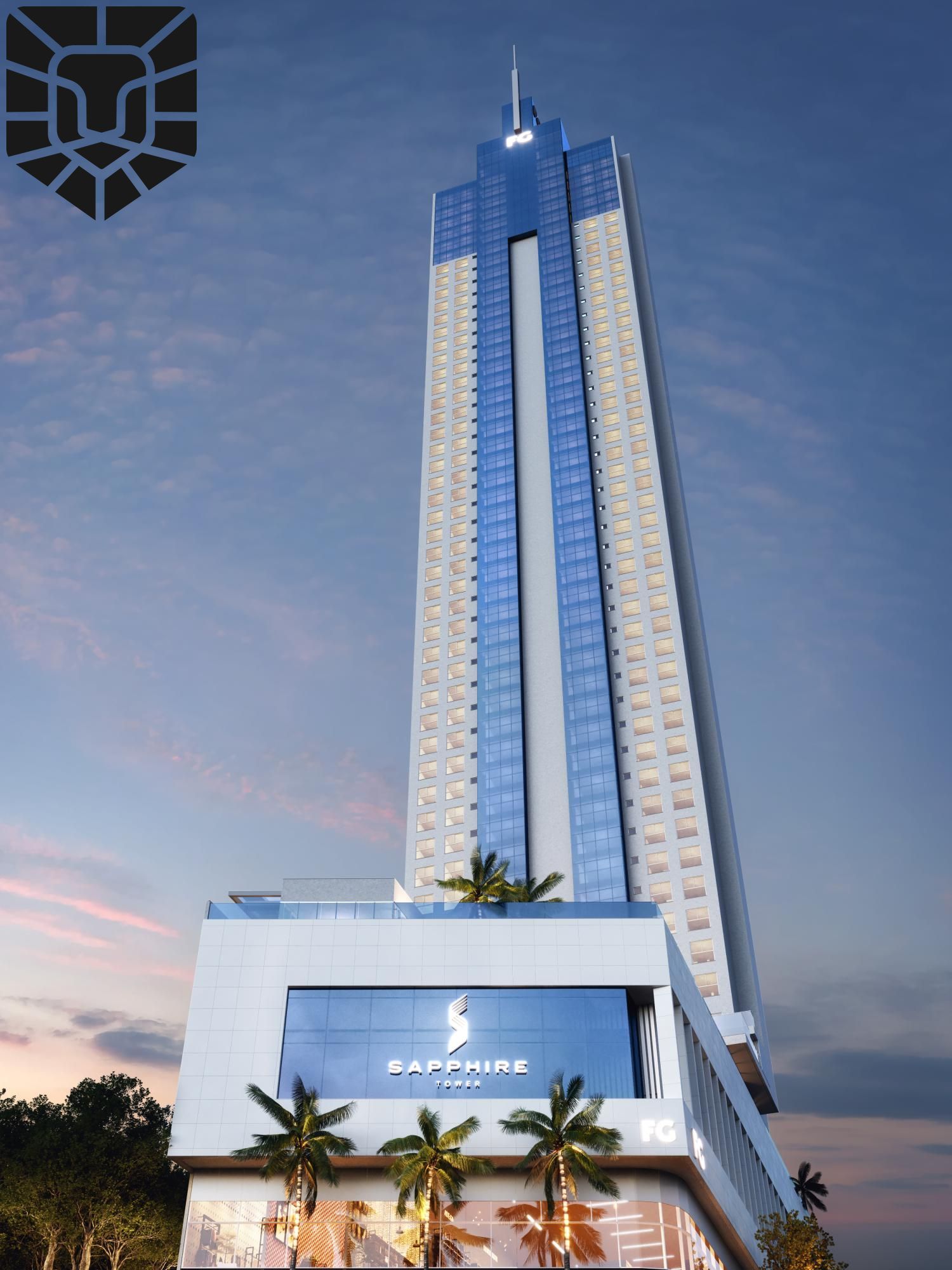 Apartamento com 4 suítes no Sapphire Tower, em Balneário Camboriú