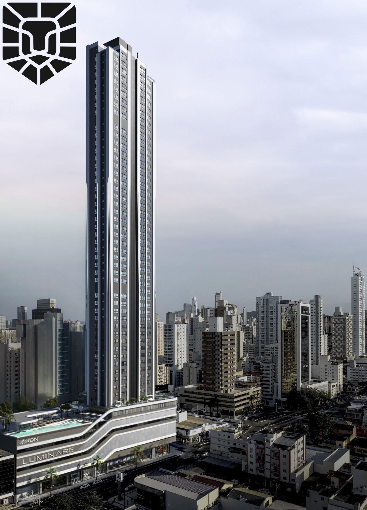 Apartamento novo no edifício Luminare Residencial em Balneário Camboriú