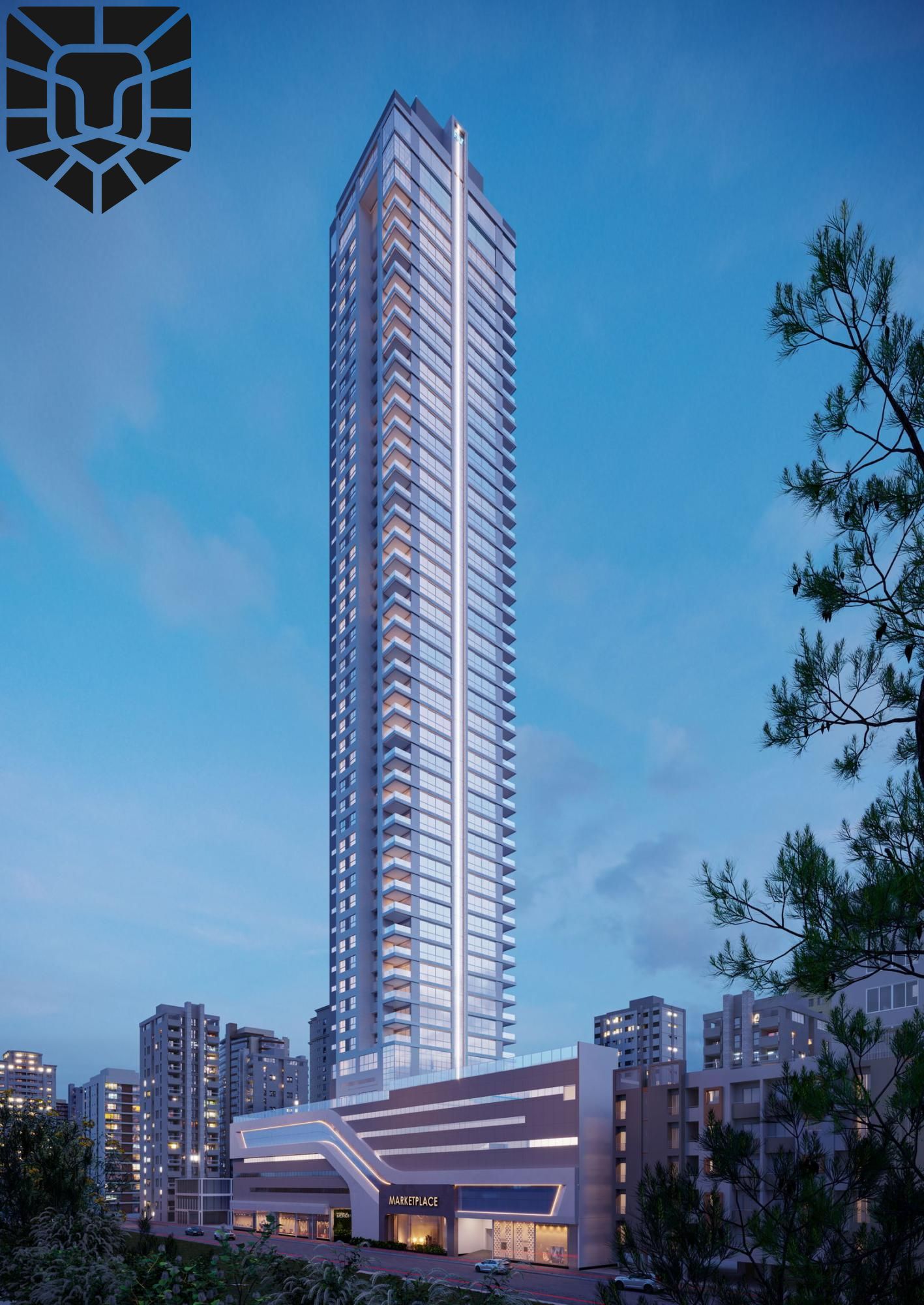 Apartamento novo no edifício Meridian Tower em Balneário Camboriú