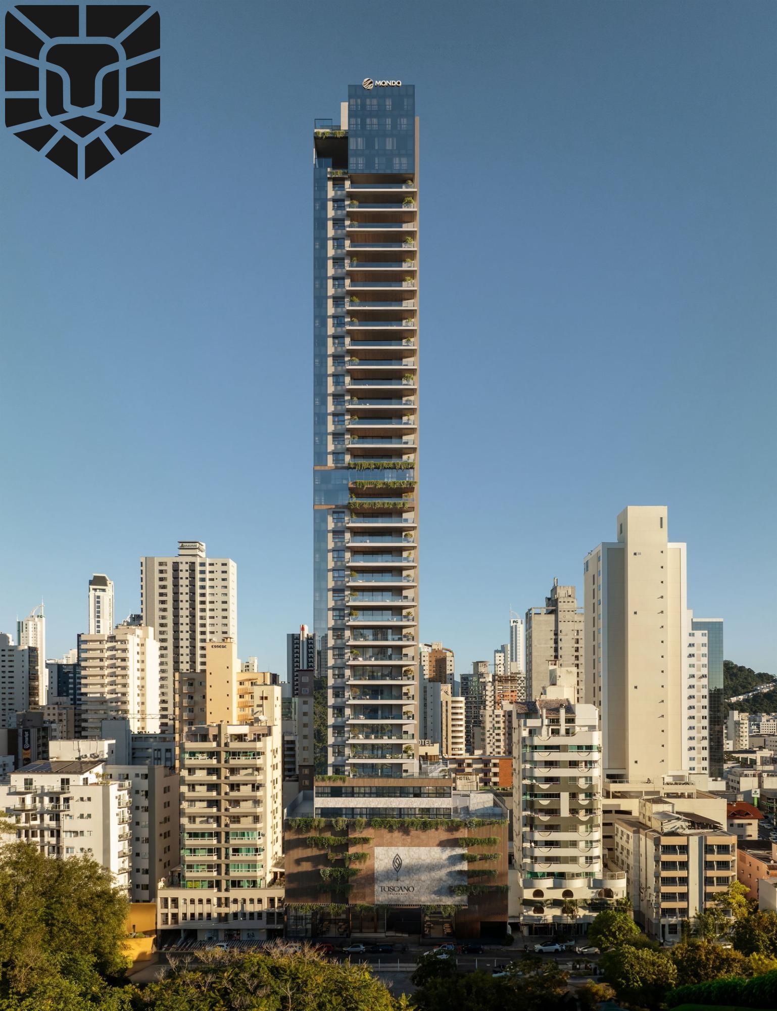 Apartamento de luxo no edifício em construção Toscano Residenze em Balneário Camboriú