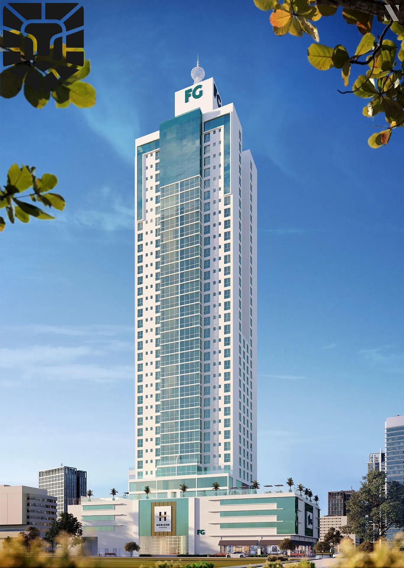 Apartamento com 2 suítes no Edifício Horizon Residence, em Balneário Camboriú