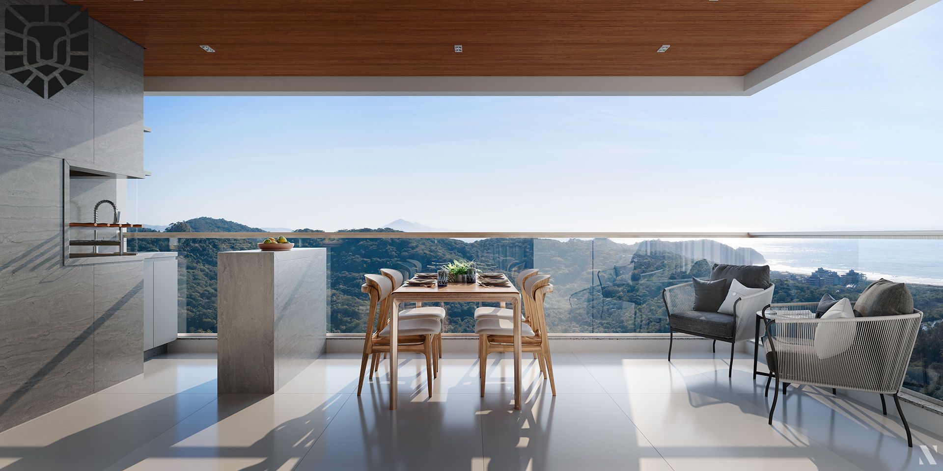 Apartamento em Home Club na Praia Brava de Itajaí