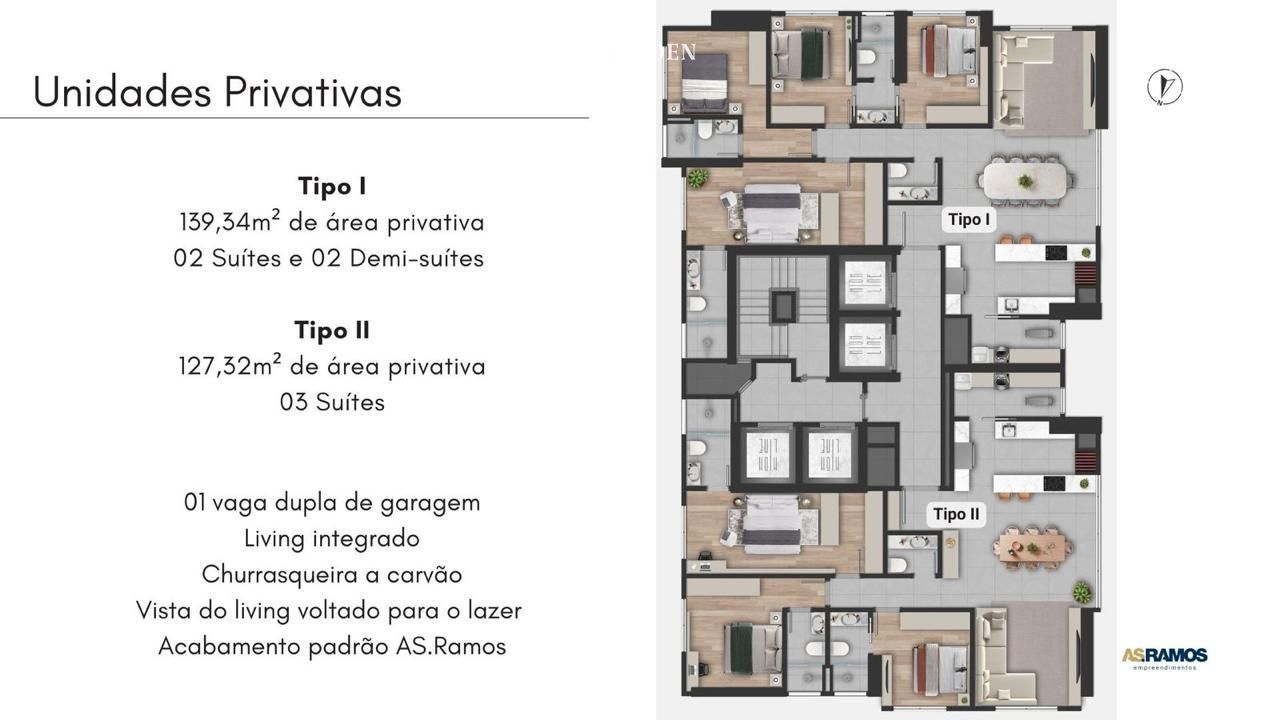 Apartamento, 3 quartos, 125 m² - Foto 1