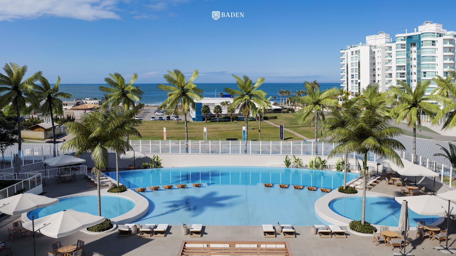 Apartamento de frente com 3 suítes no Brava Beach Figueira, na Praia Brava