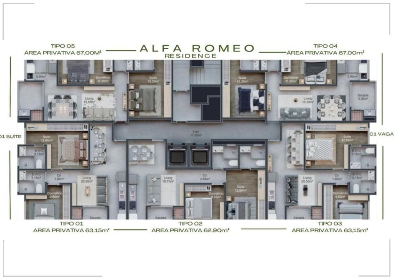 Apartamento, 2 quartos, 62 m² - Foto 5