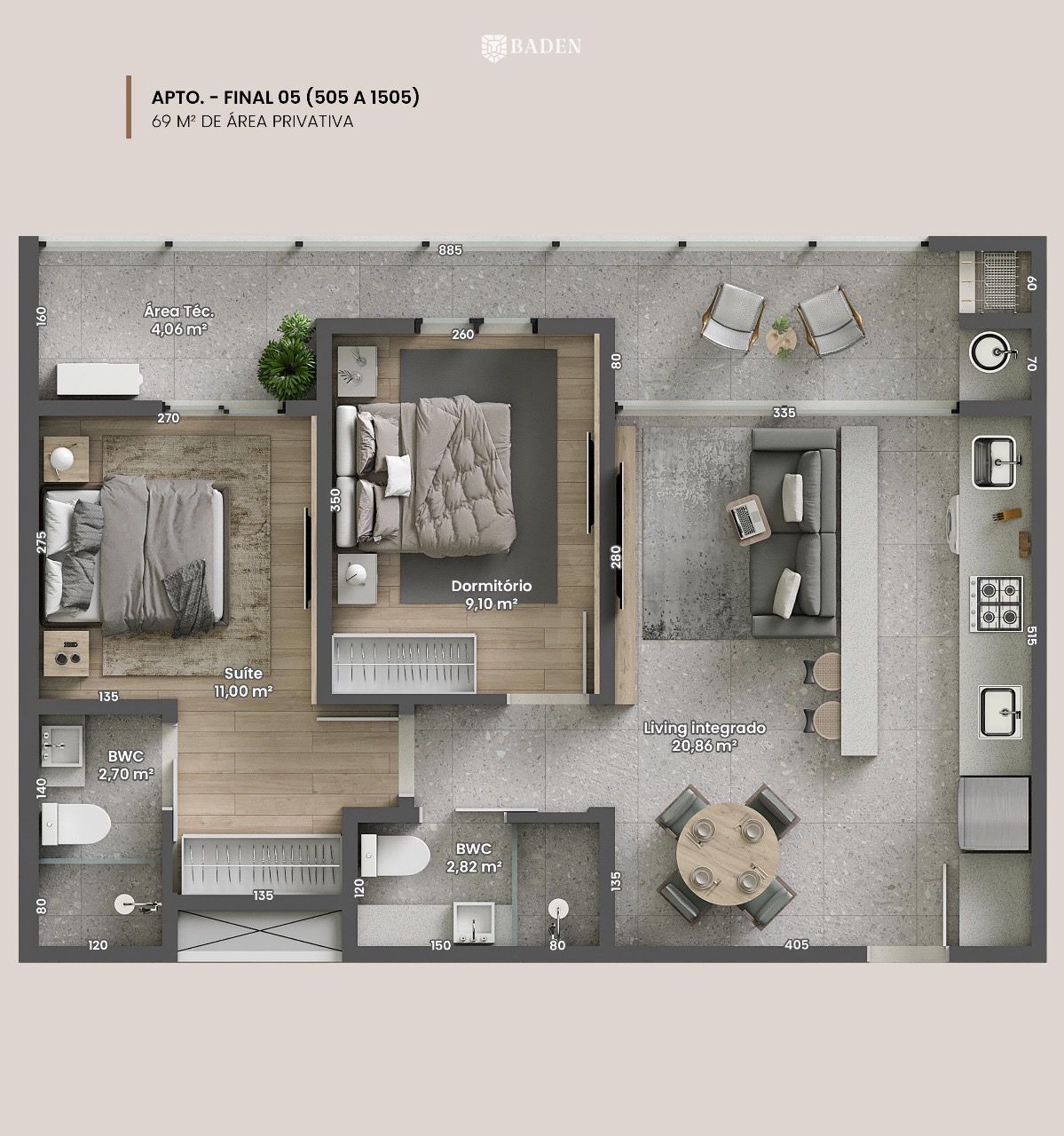 Apartamento, 2 quartos, 70 m² - Foto 16