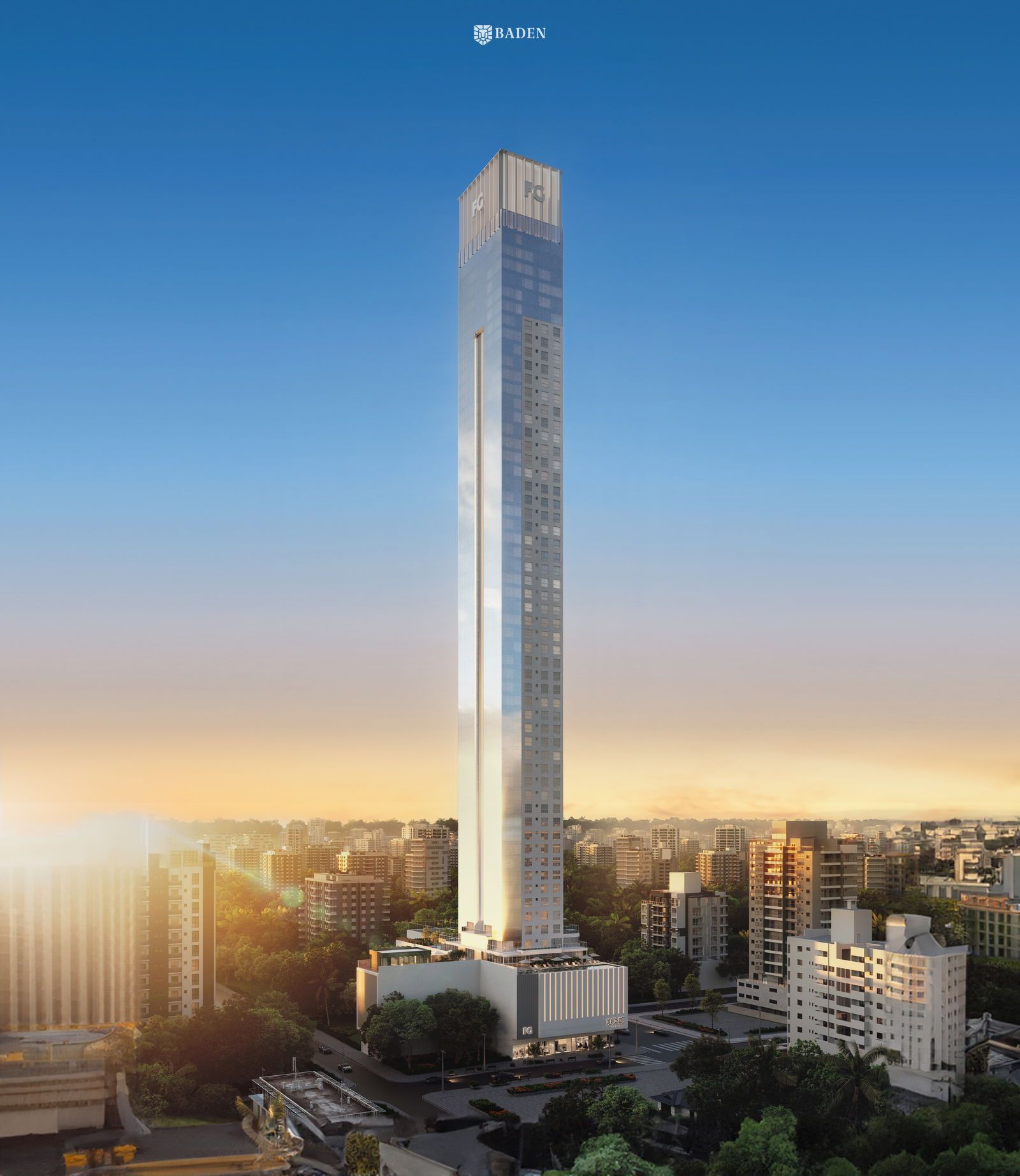 Apartamento em construção no edifício Iconic Tower em Balneário Camboriú